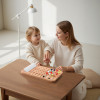 Wooden Color Pegboard | Creative Pattern Toy | Wood, Multi-Color Pegs | Toddler Learning | OEM