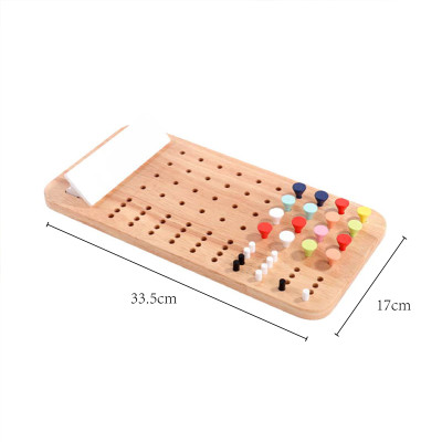 Wooden Color Pegboard | Creative Pattern Toy | Wood, Multi-Color Pegs | Toddler Learning | OEM