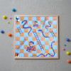 Wooden Snakes and Ladders Board Game | 30cm | Classic Dice & Counters | OEM