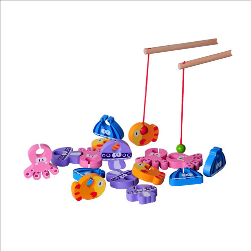 Forestoy Wooden Fishing Game | Educational Magnetic Toy | Wood | Toddler Learning & Coordination Play | OEM