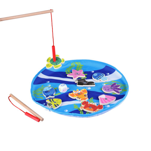 Forestoy Ocean Fishing Game | Magnetic Educational Toy | Wood| Toddler Learning & Coordination Play | OEM