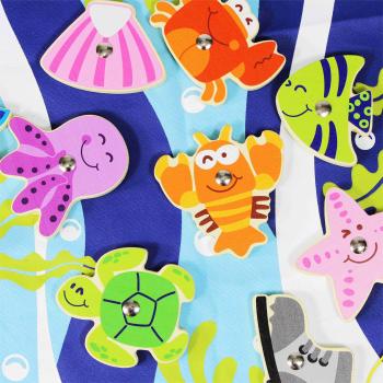 Forestoy Wooden Ocean Fishing Game | Magnetic Educational Toy | Wood| Toddler Learning Play | OEM
