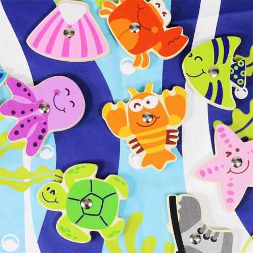 Forestoy Ocean Fishing Game | Magnetic Educational Toy | Wood| Toddler Learning & Coordination Play | OEM