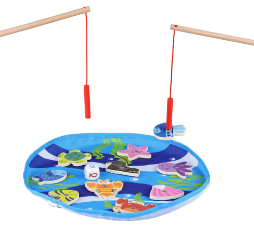 Forestoy Ocean Fishing Game | Magnetic Educational Toy | Wood| Toddler Learning Play | OEM