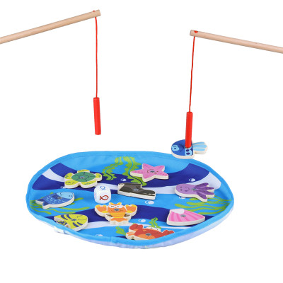Forestoy Wooden Ocean Fishing Game | Magnetic Educational Toy | Wood| Toddler Learning Play | OEM