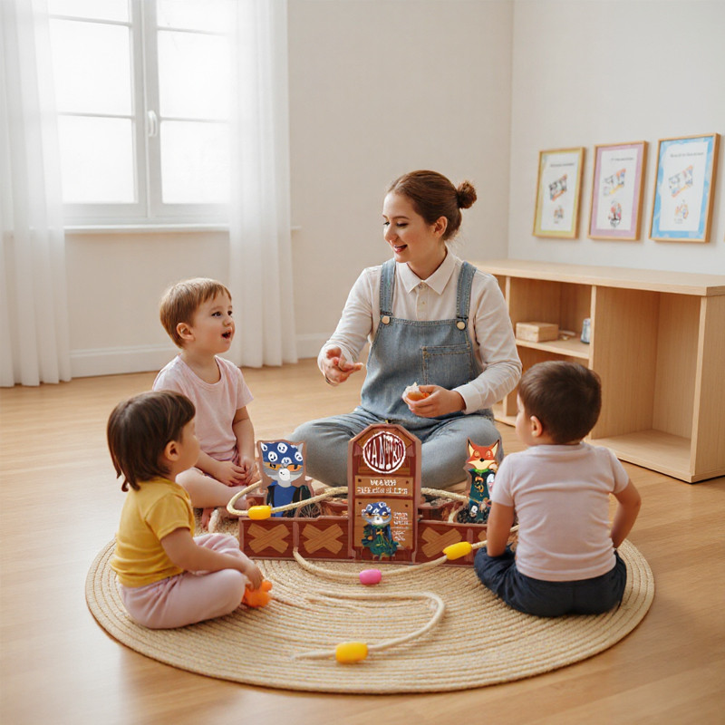 Wooden Ring Toss Game
