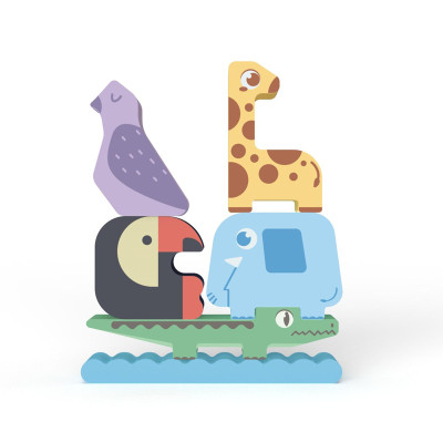 Product Title Forestoy Animal Wooden Stacking Tower | Educational Balancing Toy | Wood Stacking |OEM