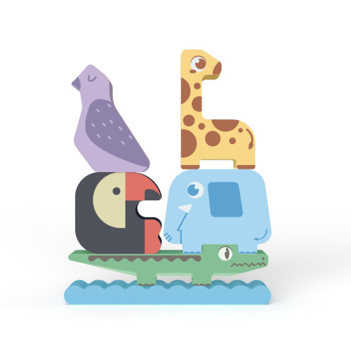 Product Title Forestoy Animal Wooden Stacking Tower | Educational Balancing Toy | Wood Stacking |OEM