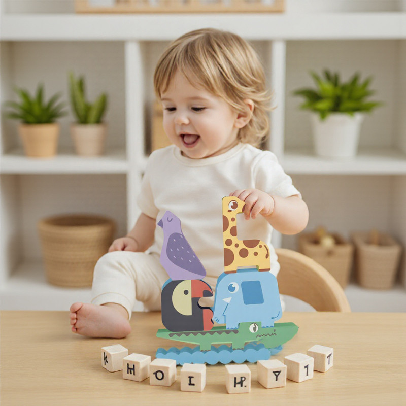 Wooden Stacking Tower