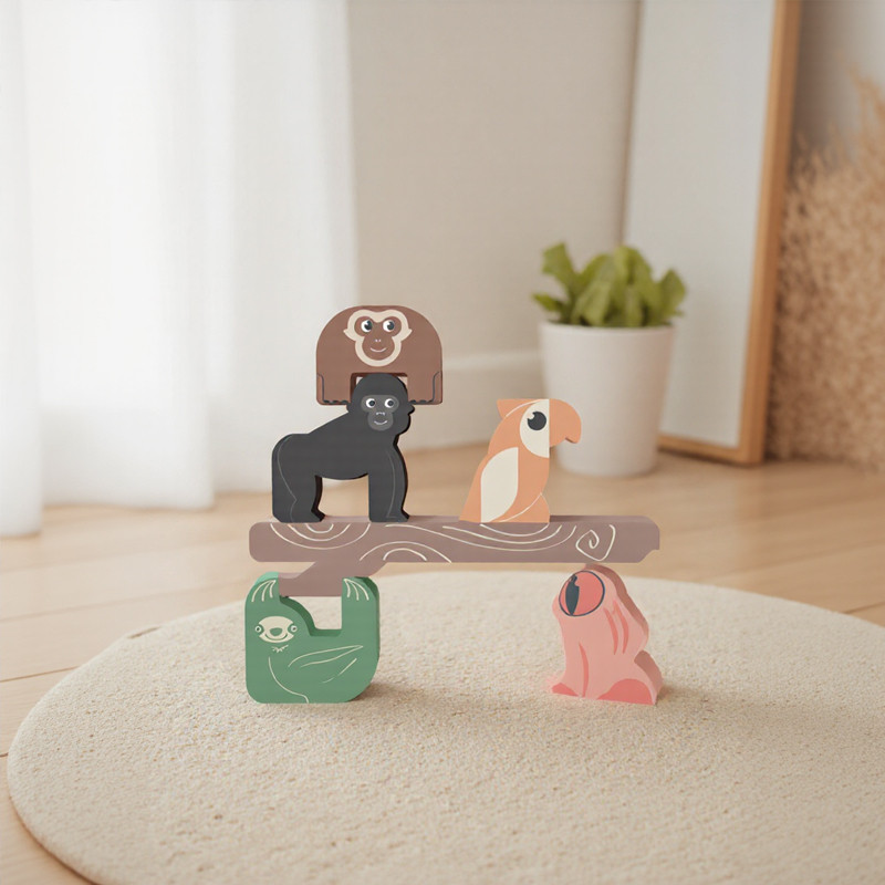 Wooden Stacking Tower