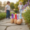 Forestoy Mini Bowling Set | Colorful Wooden Toy | Wood, 17cm Pins | Kids Outdoor & Indoor Play | OEM