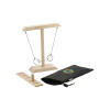 Hook and Ring Toss Game | Portable Skill Toy | (Wood Ring Hooking) | Family Party Play | OEM