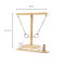 Wooden Hook and Ring Toss Game | Portable Skill Toy | (Wood Ring Hooking) | Family Party Play | OEM