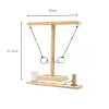 Hook and Ring Toss Game | Portable Skill Toy | (Wood Ring Hooking) | Family Party Play | OEM