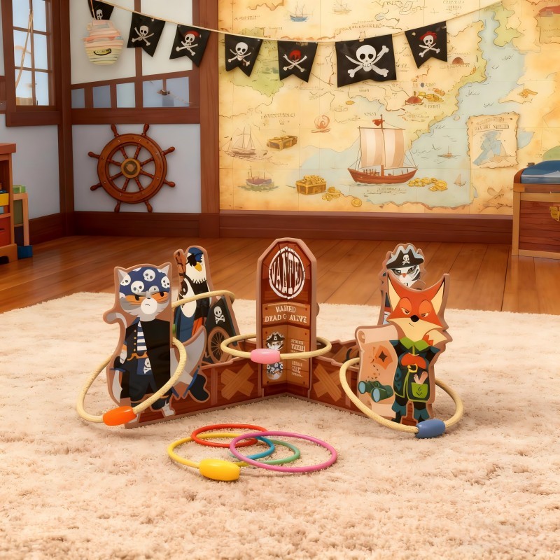 Wooden Ring Toss Game