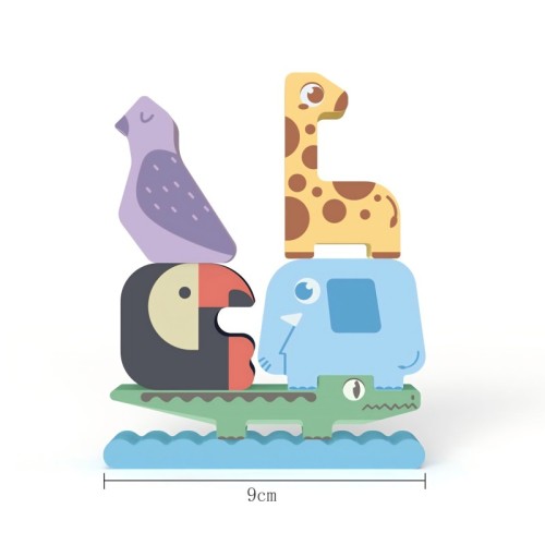 Product Title Forestoy Animal Wooden Stacking Tower | Educational Balancing Toy | Wood Stacking |OEM