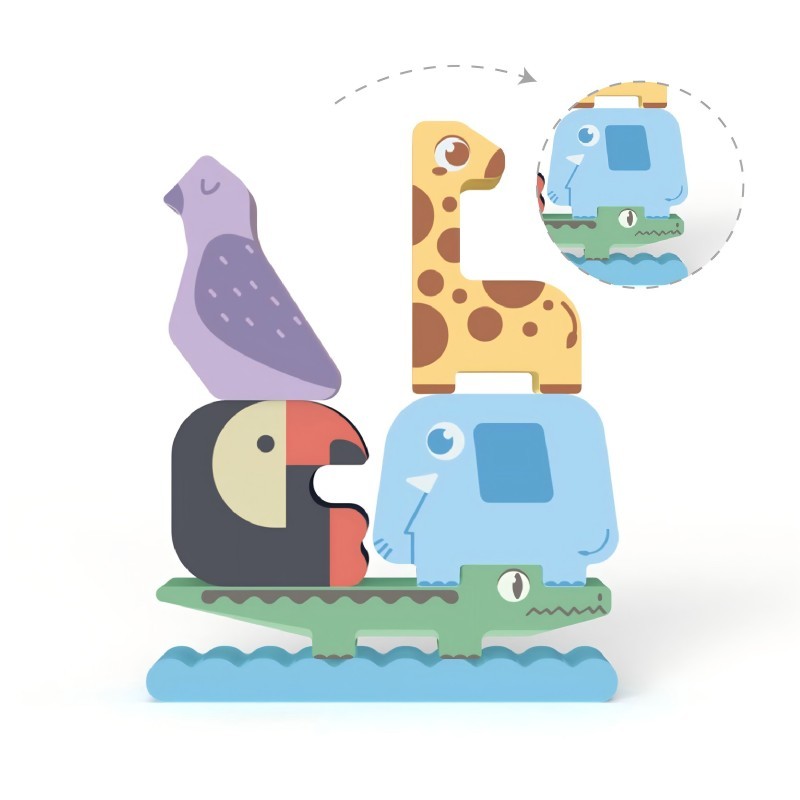 Wooden Stacking Tower