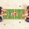 Forestoy Wooden Football Paddles Game | Tabletop Sports Toy | Wood Paddle Kicking| OEM