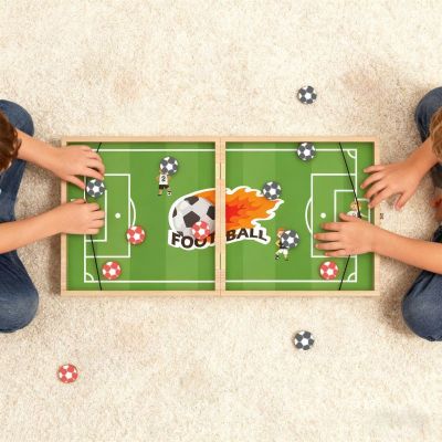 Forestoy Wooden Football Paddles Game | Tabletop Sports Toy | Wood Paddle Kicking| OEM