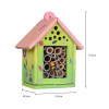 Forestoy Wooden Bee House | Colorful Insect Hotel | Wood, Bamboo | Kids Nature Garden Decor | OEM