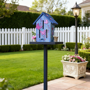 DIY Forestoy Wooden Butterfly House | Colorful Insect Hotel | Wood | Kids Learning Garden | OEM