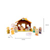 DIY Forestoy Wooden Nativity Set | Festive Holiday Toy | Wood Role-Play Function Kids Play | OEM