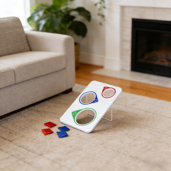 Forestoy Bean Bag Toss Board | Portable & Engaging | Wood, 45x30cm, Scoring Toss |Customizable