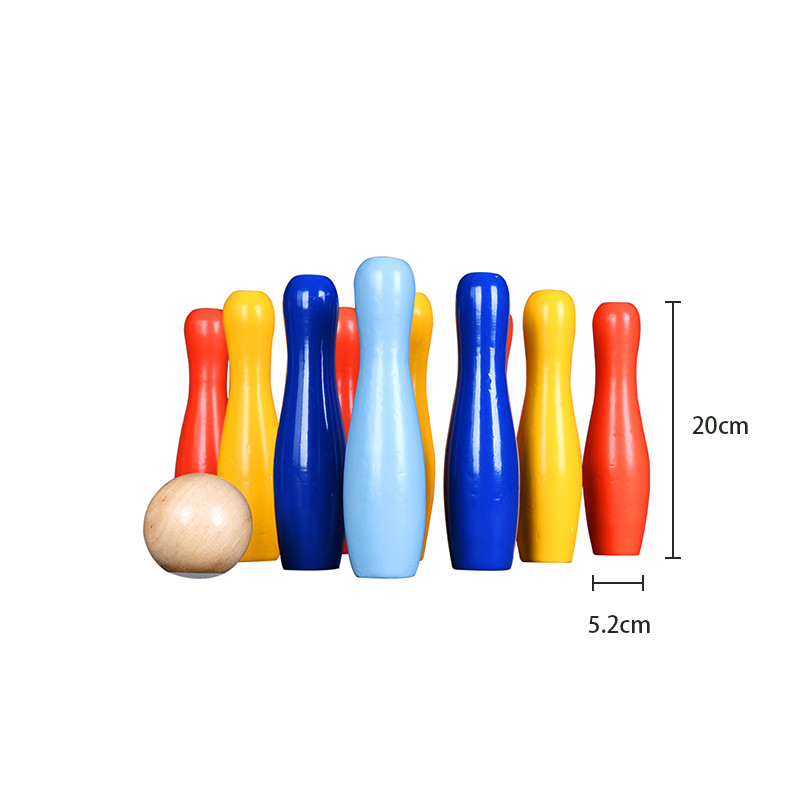 Wooden Bowling Set