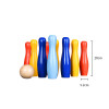 Forestoy Rainbow Bowling Set | Vibrant & Durable | Wood, 20cm Pins, Bowling | Customizable