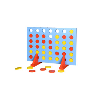 Forestoy Giant Connect Four | Strategic & Interactive | Wood, Disc Placement | Customizable