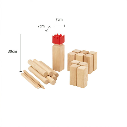 Forestoy Wooden Kubb Set | Tactical & Portable | Wood, Throwing | Customizable
