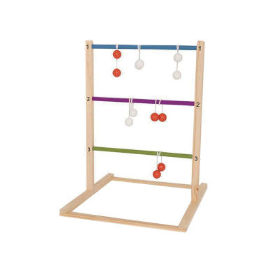 Forestoy Colorful Ball Ladder | Educational| Wood, 73x60x53cm, Counting | Customizable