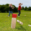 Forestoy Wooden Kubb Set | Tactical & Compact | Wood, 28.5x24.8x12cm Crate, Outdoor | Customizable