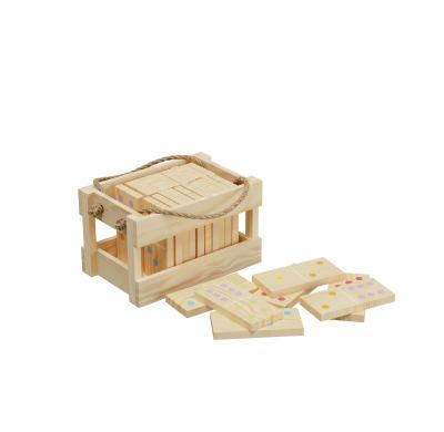 Forestoy Wooden Domino Set | Vibrant & Educational | Wood, 28.2x24x11.8cm Crate| Customizable