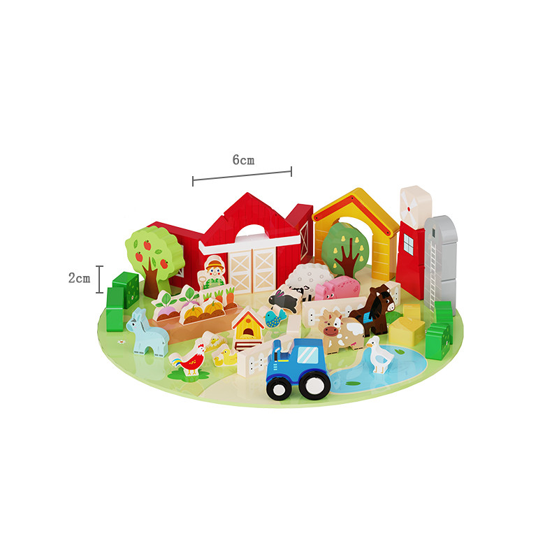Wooden Farm Playset