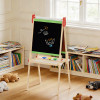 Forestoy Double-Sided Kids Easel | Creative & Versatile | Wood Chalkboard & Paper Roll |Customizable