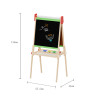 Forestoy Double-Sided Kids Easel | Creative & Versatile | Wood Chalkboard & Paper Roll |Customizable