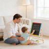 Forestoy Colorful Kids Easel | Educational & Fun | Wood Chalkboard & Tray  Customizable