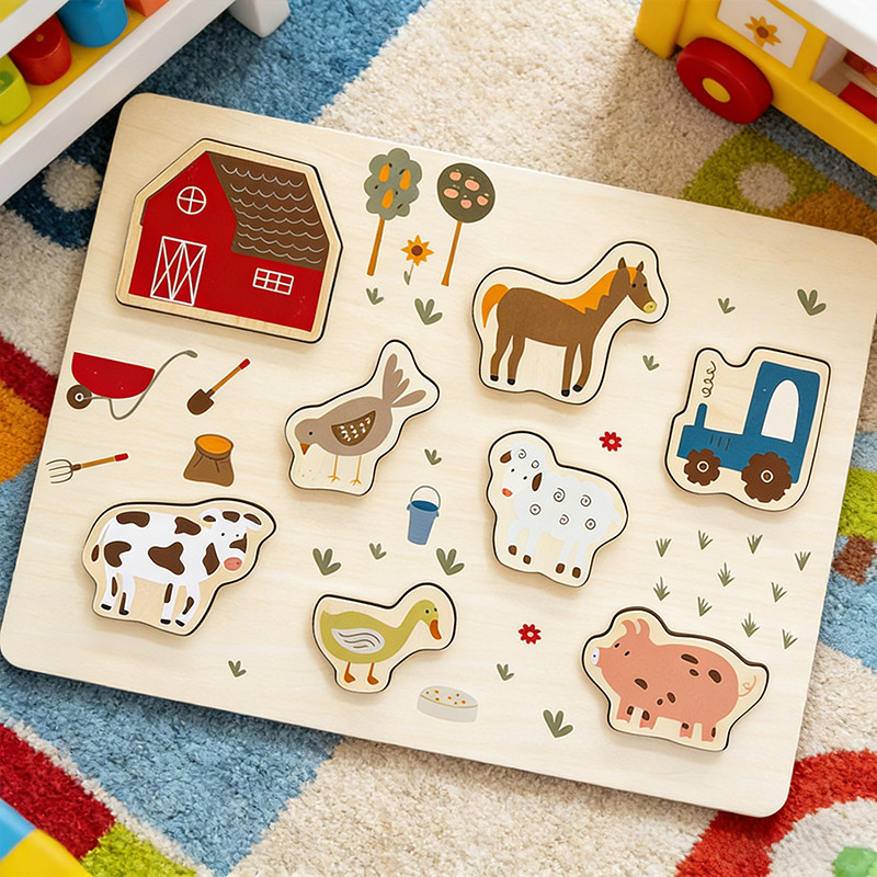 Wooden Farm Puzzle