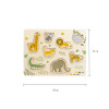 Forestoy Wooden Jungle Animals Puzzle | Chunky & Educational | Wood Shape Matching | Customizable