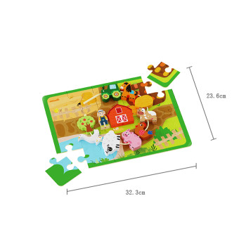 Forestoy Wooden Farm Lacing Toy | Educational & Hands-On | Wood, Motor & Matching | Customizable