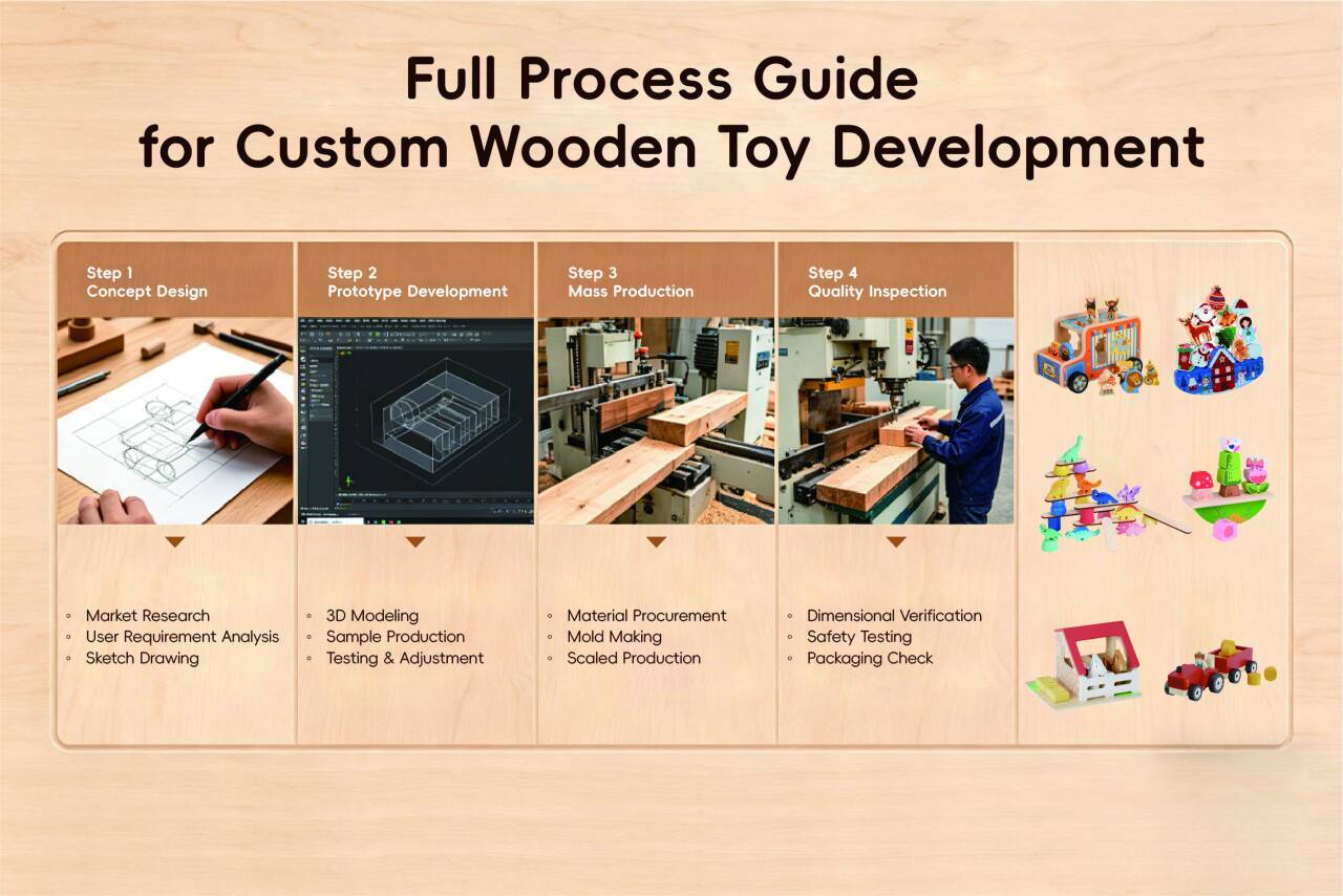 Custom woodem toy development