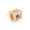 Wooden Activity Cube | Educational Toy | Wood, Gears/Clock/Sliders | Toddler Learning | Customizable