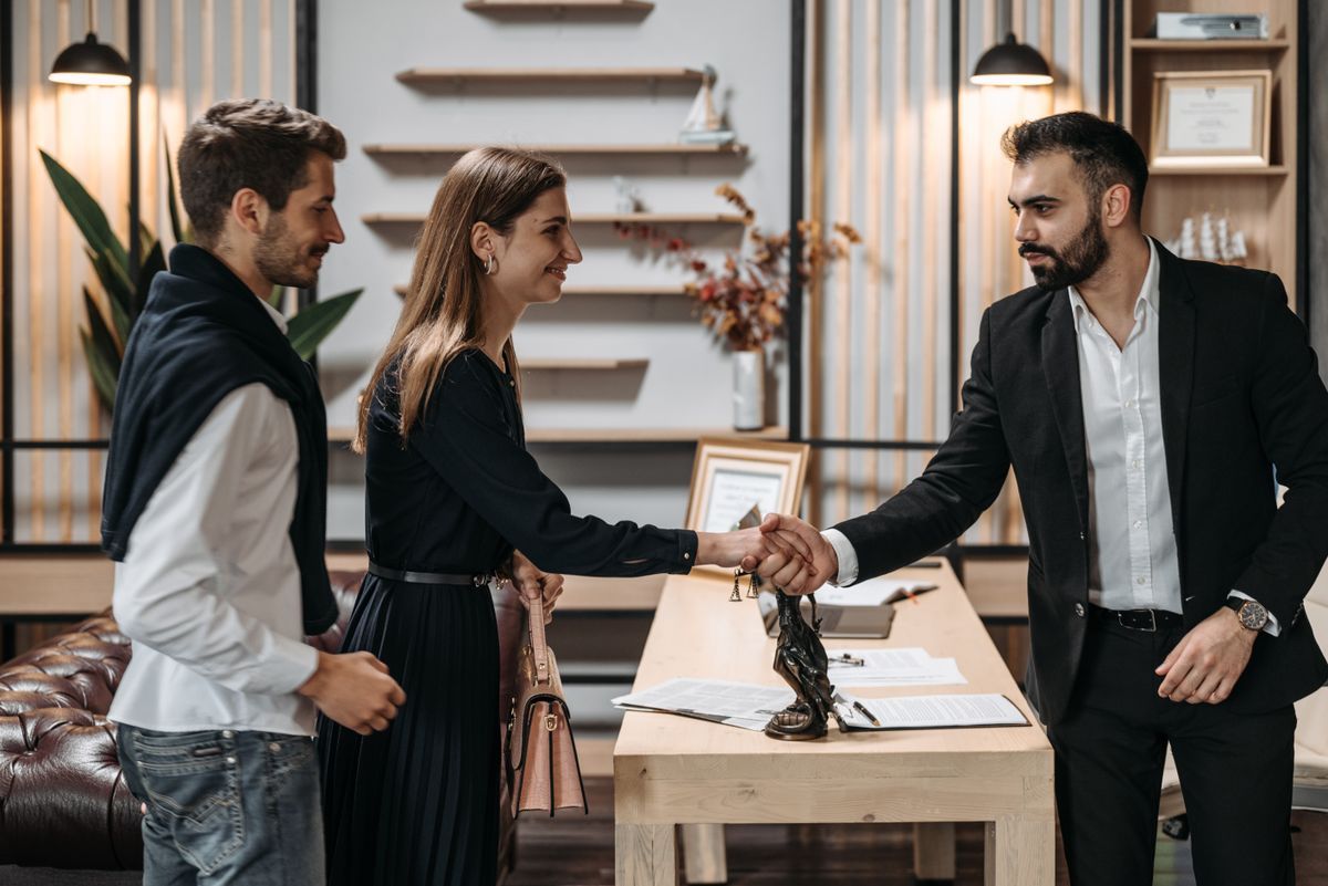 Business handshake partnership
