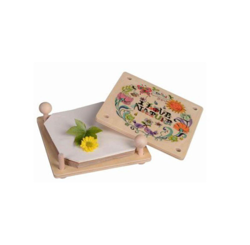 Plywood Children Play Wood Book Mark Toy Intelligent DIY Toy Wooden Flower Press Kit Leaf Plant