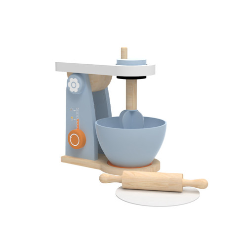 Forestoy Play Kitchen Accessories Wooden Mixer Set Toy Pretend Wooden Blender Toys