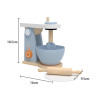 Forestoy Play Kitchen Accessories Wooden Mixer Set Toy Pretend Wooden Blender Toys