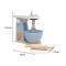 Forestoy Play Kitchen Accessories Wooden Mixer Set Toy Pretend Wooden Blender Toys