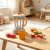 Forestoy Play Kitchen Accessories Wooden Blender Set Toy Pretend Play Food Sets for Kids