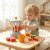 Forestoy Play Kitchen Accessories Wooden Blender Set Toy Pretend Play Food Sets for Kids